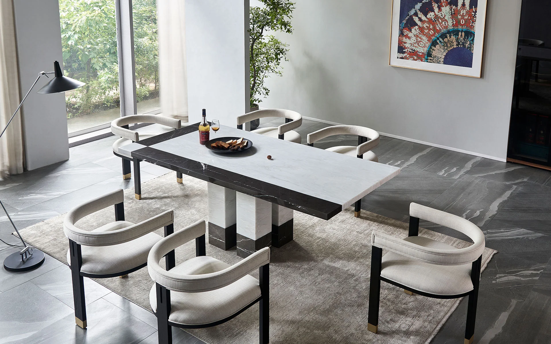 Alabaster Dream Rectangle Dining Table - Image 3