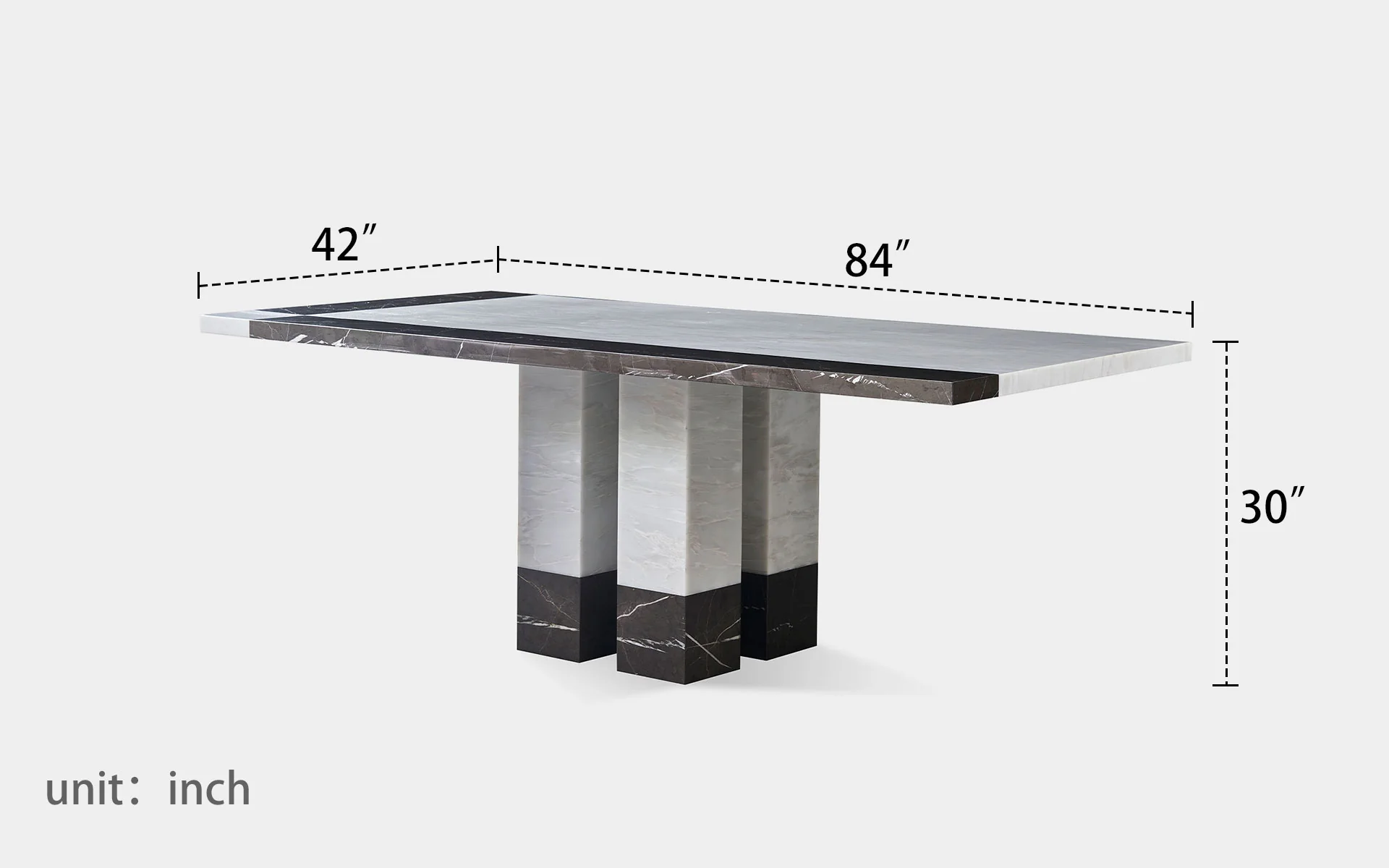 Alabaster Dream Rectangle Dining Table - Image 6