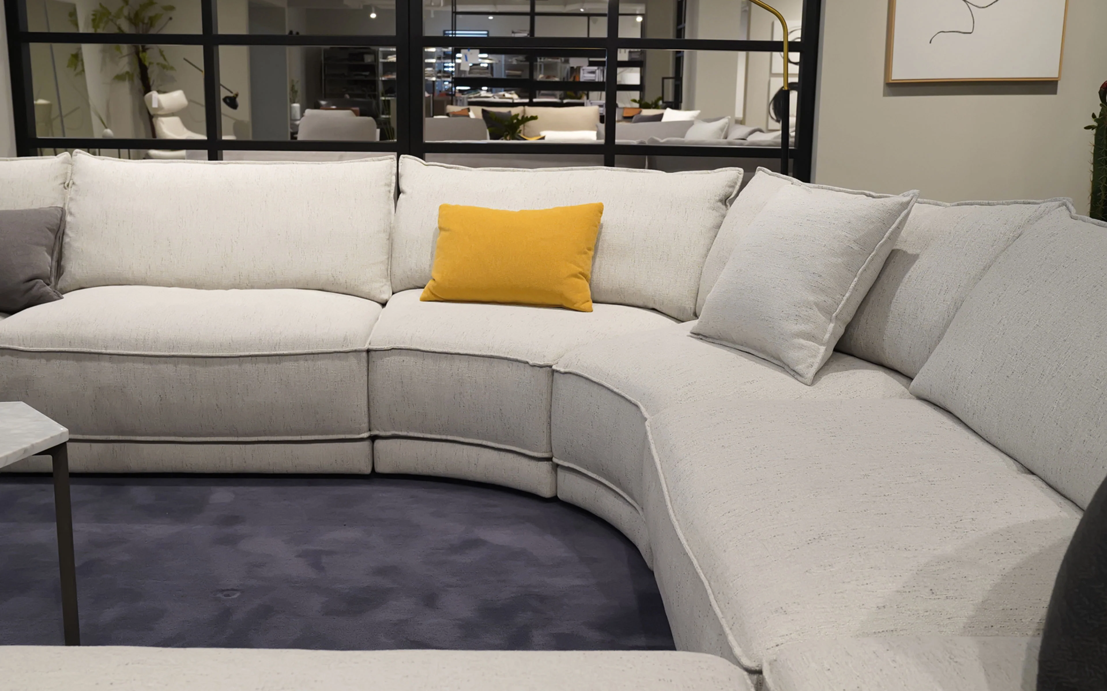Aquilo Modern Motion Sectional Sofa with Ottoman - Image 6
