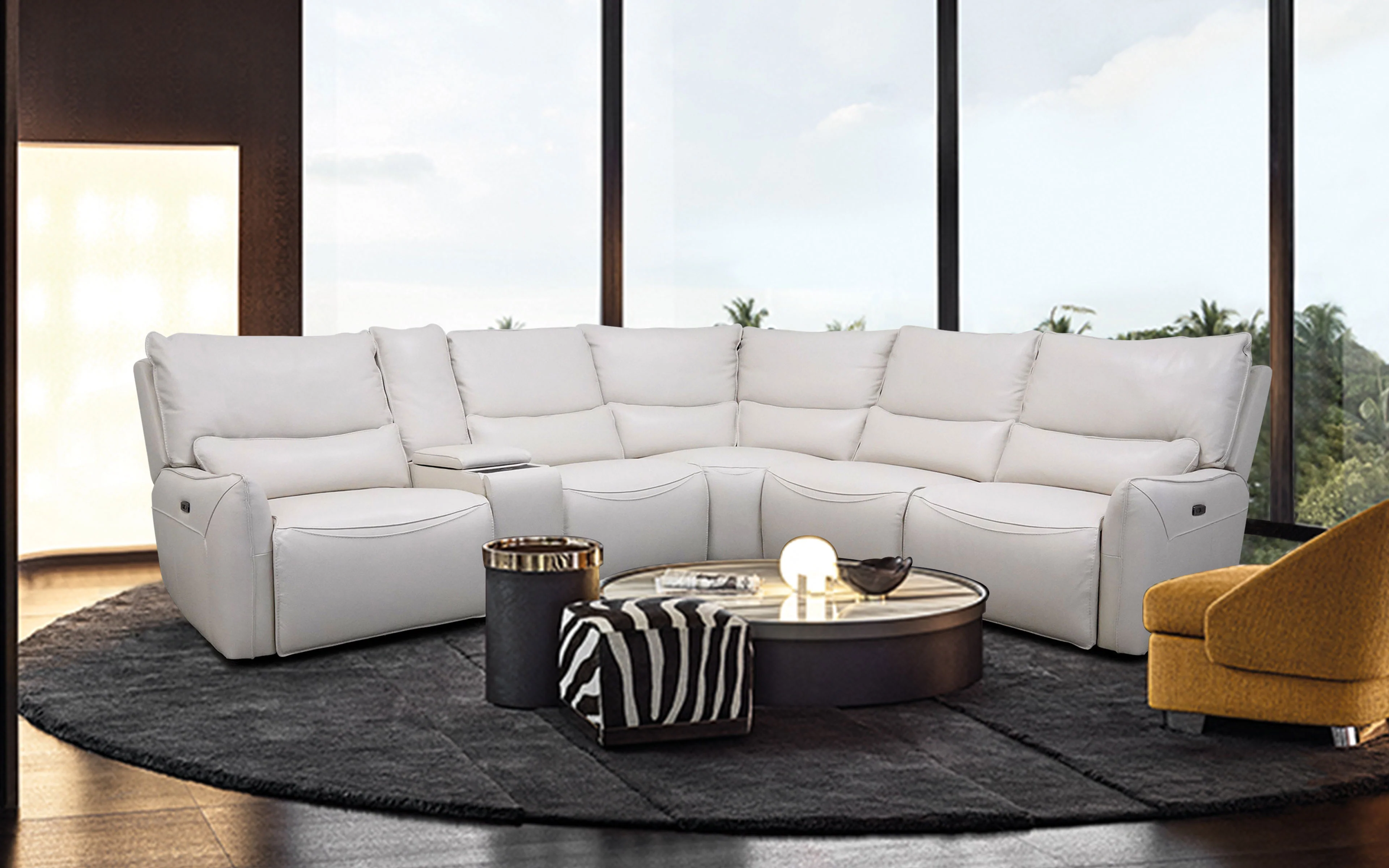 Astilbe 6PC Modern Motion Reclining Sectional - Image 3