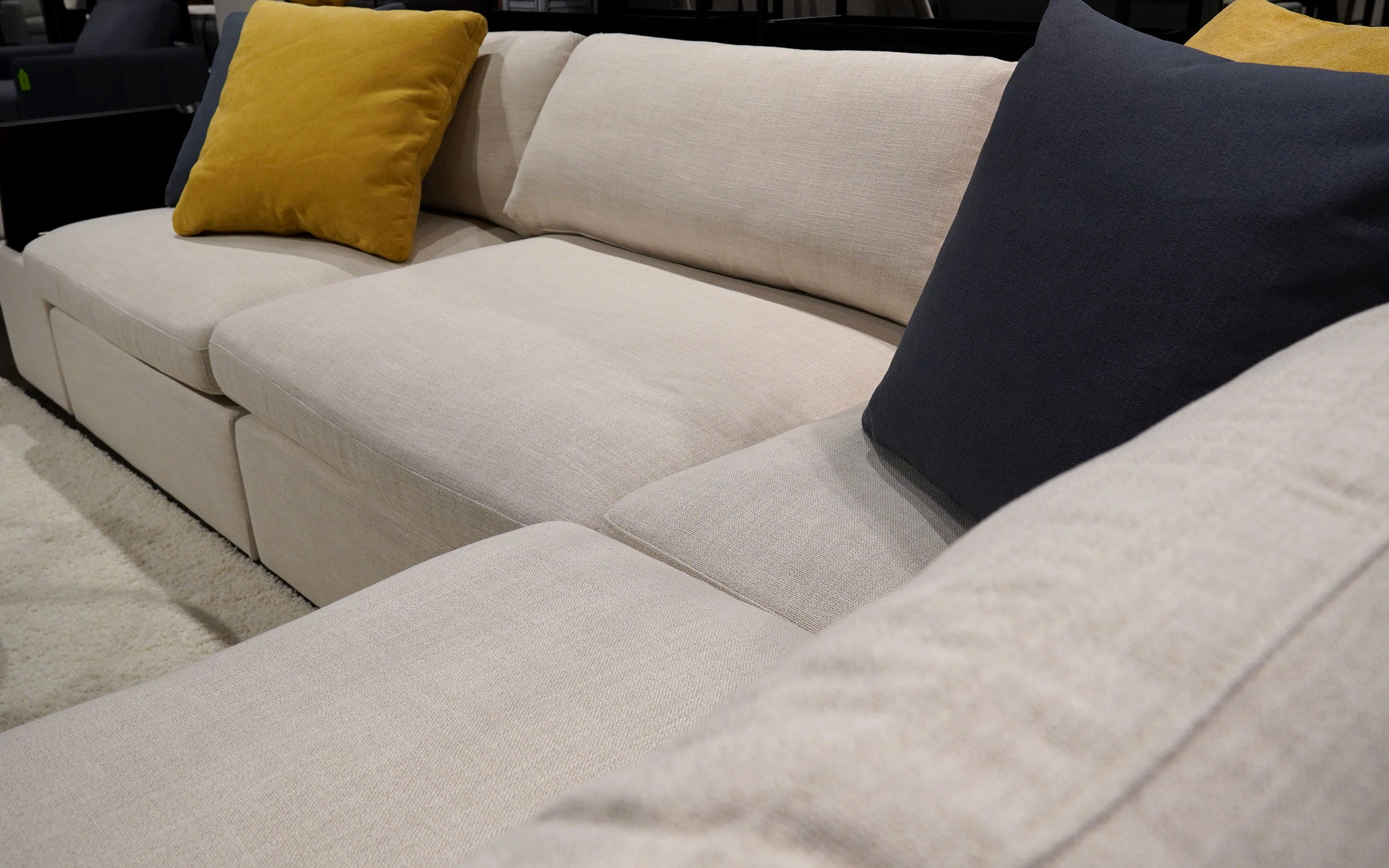 Dente di Leone 6pc Modular Modern Fabric Sectional Sofa - Image 10