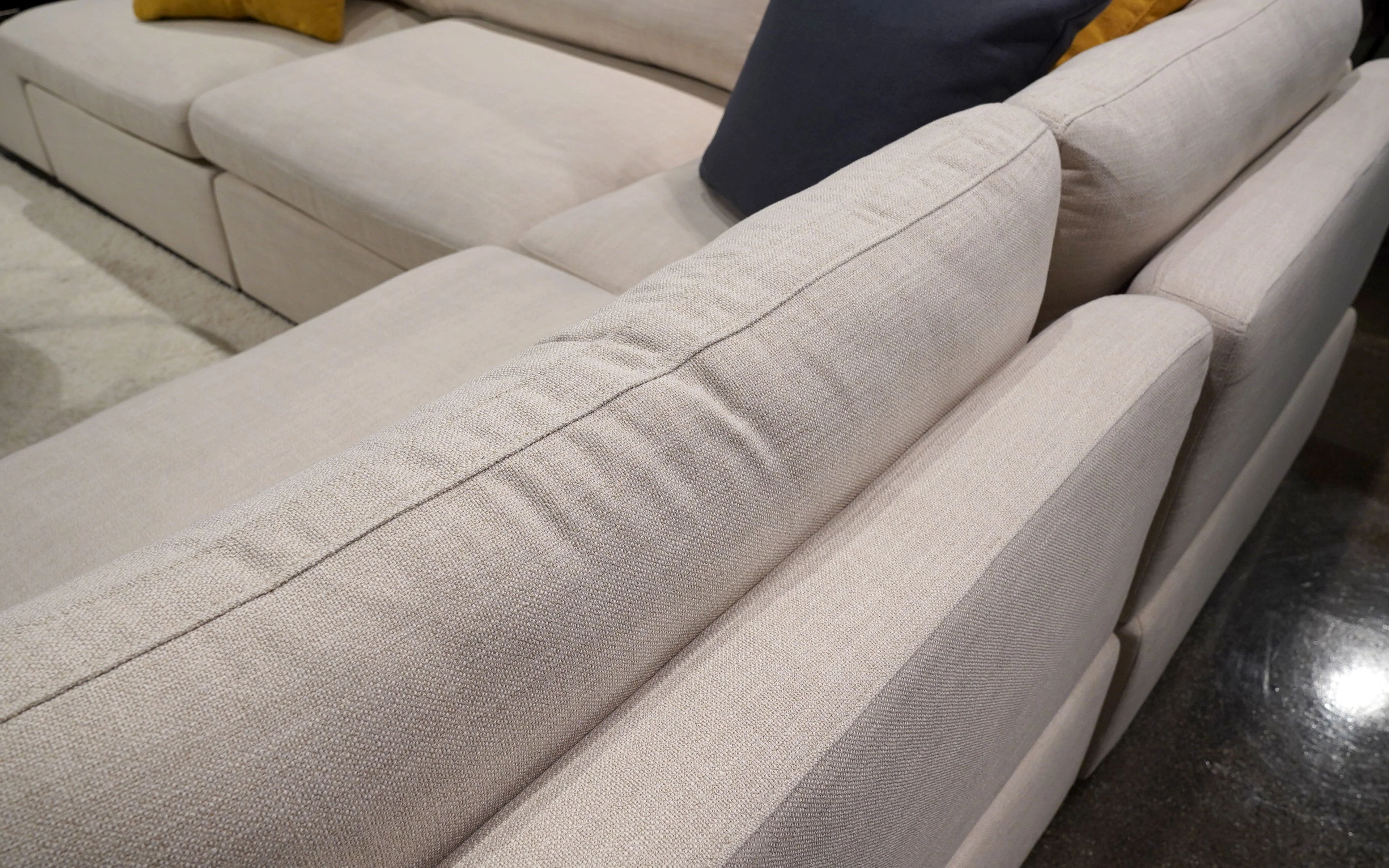 Dente di Leone 6pc Modular Modern Fabric Sectional Sofa - Image 9