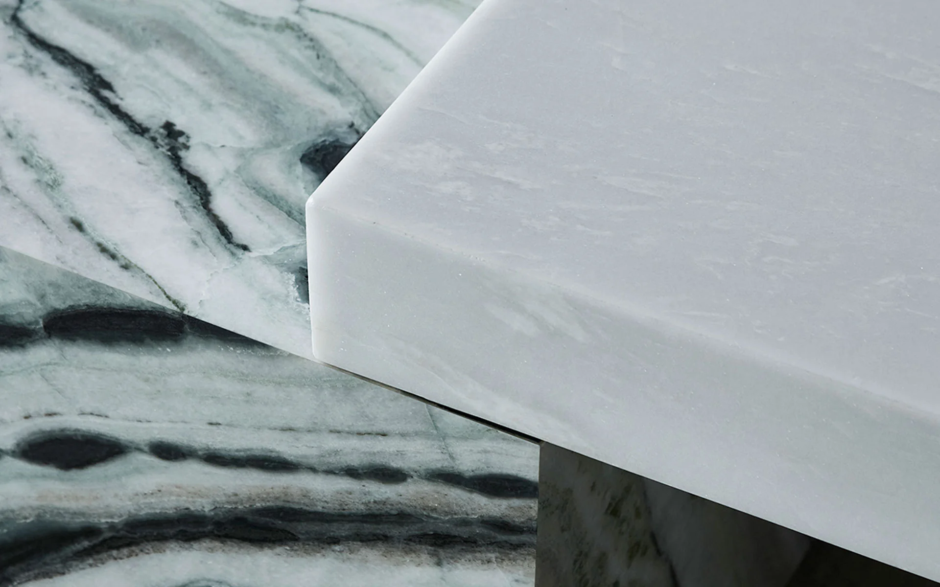 Elestria Marble Wooden Coffee Table - Image 4