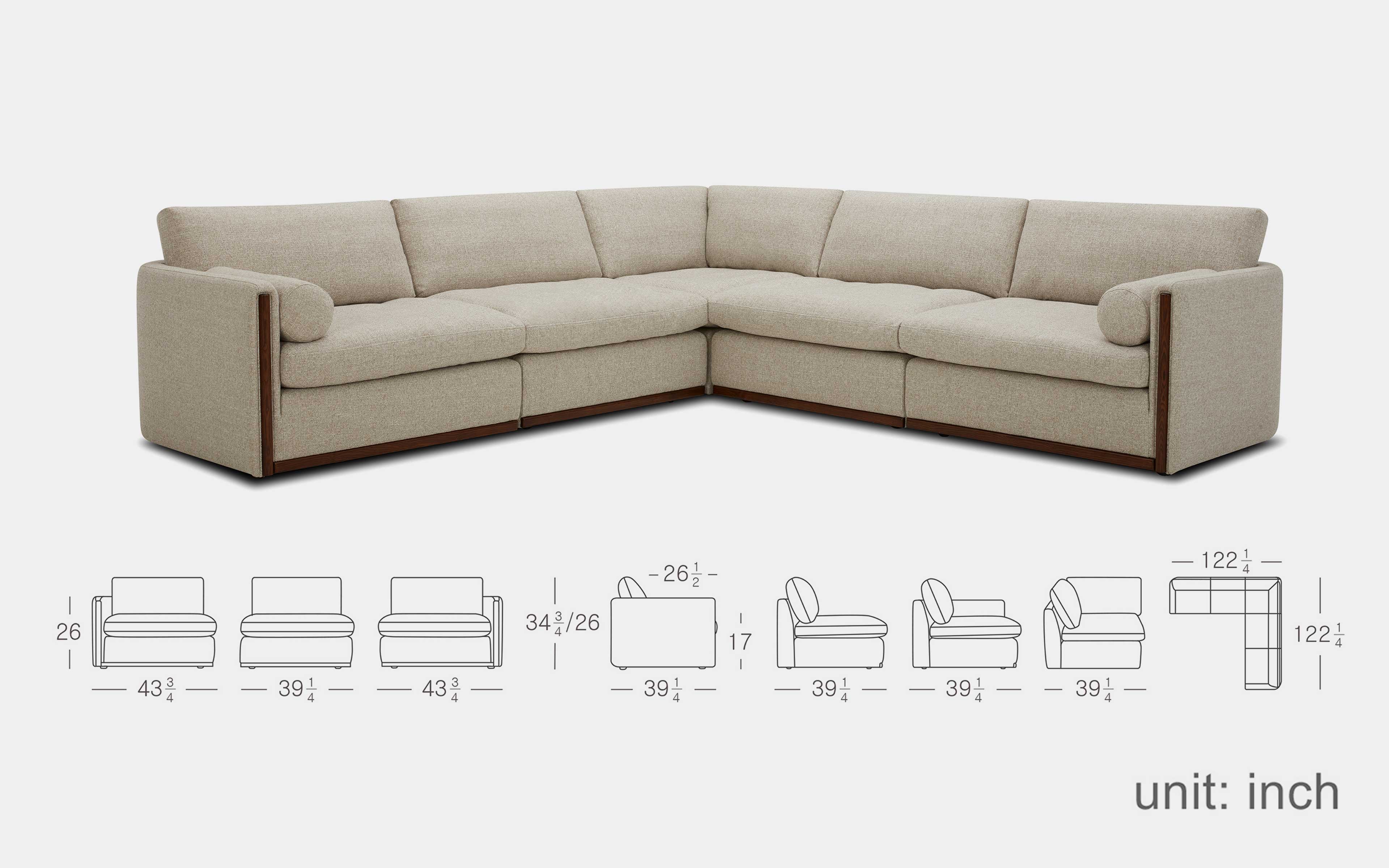 Eurus Modern Motion Sectional Sofa - Image 14