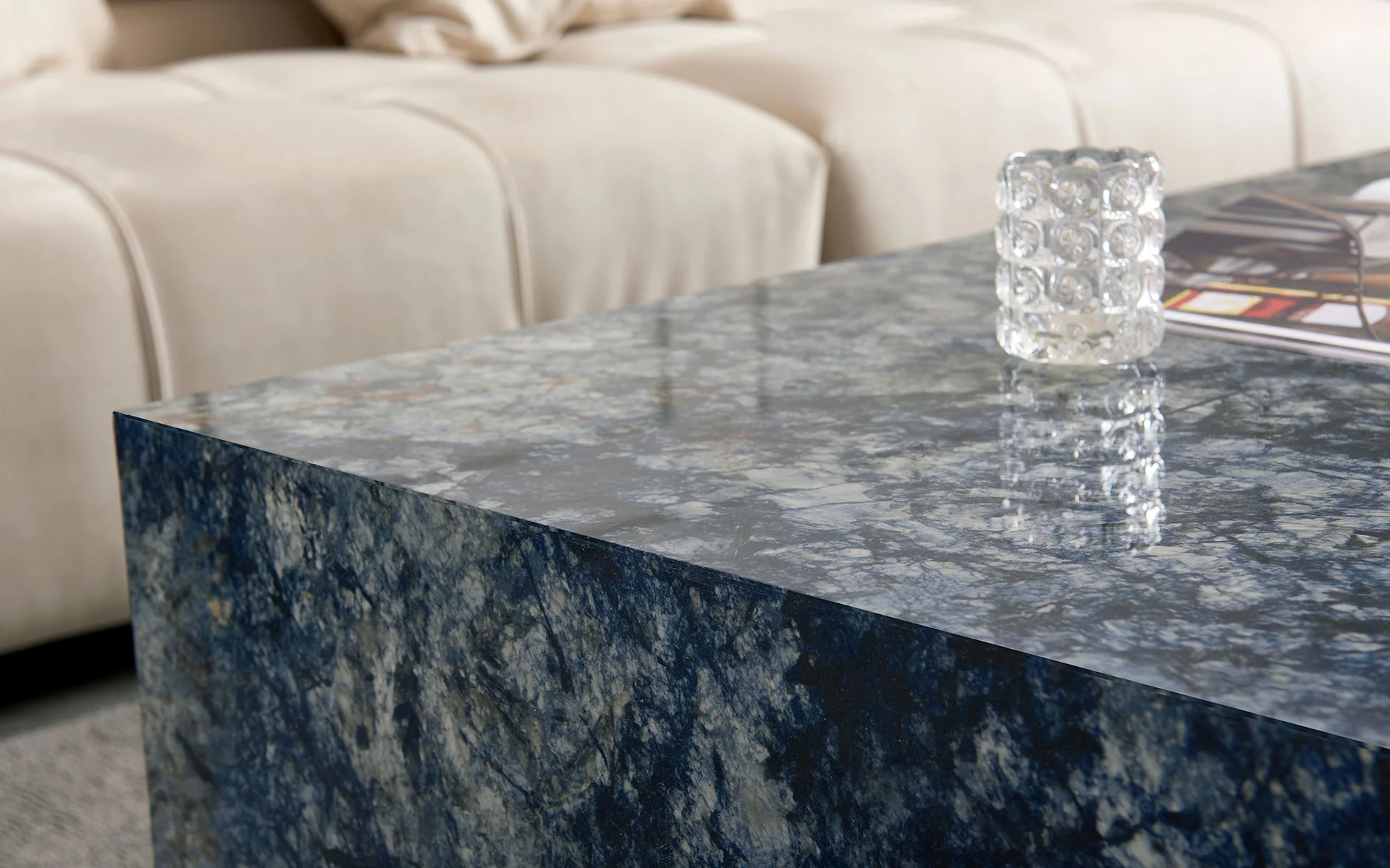 Evander Sintered Stone Square Coffee Table - Image 9