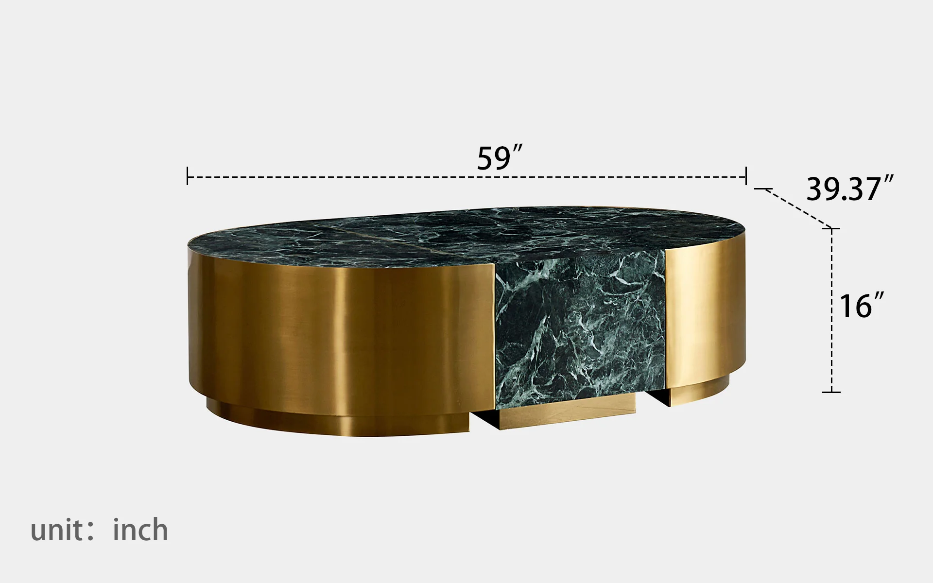 Sard Sintered Stone Coffee Table - Image 3