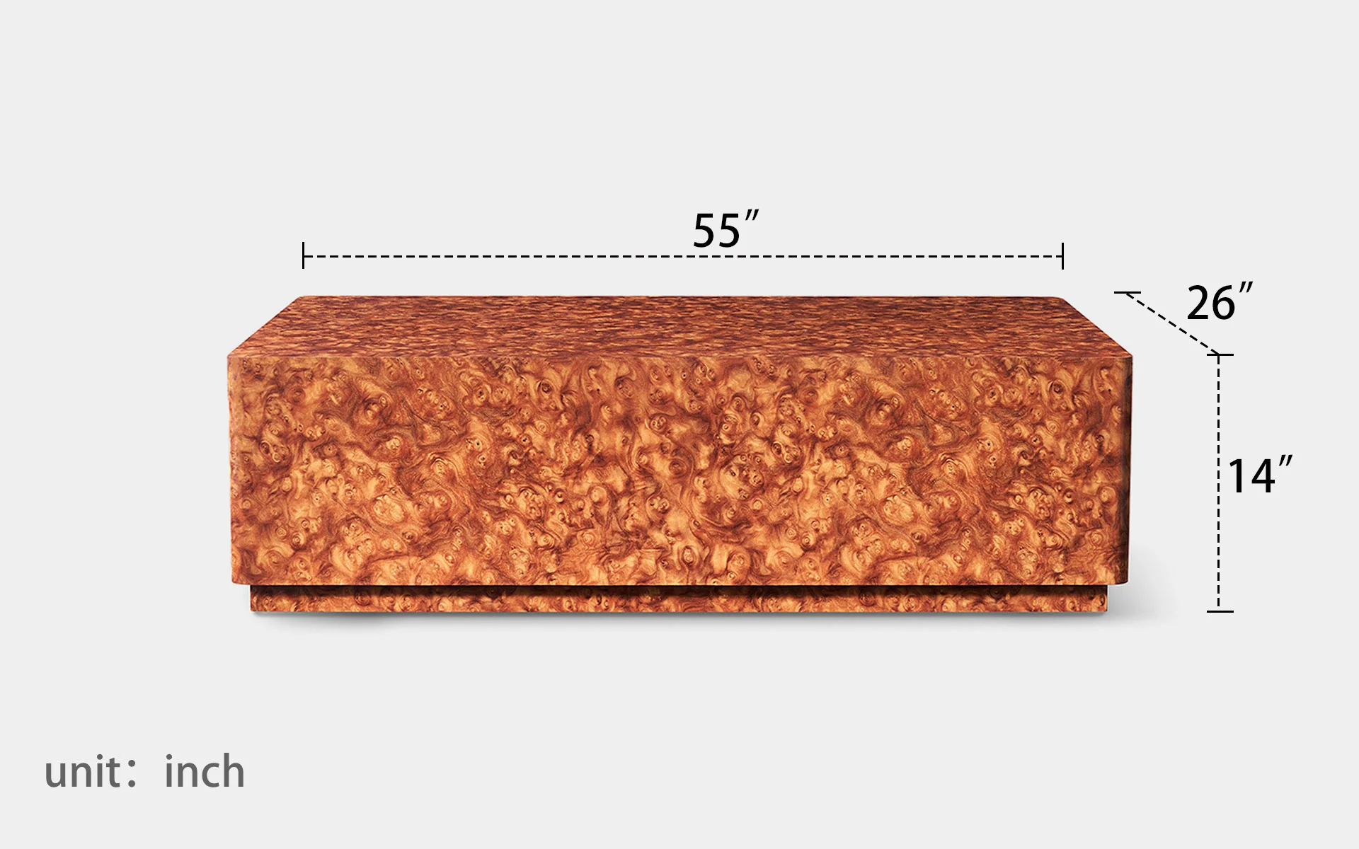 Beau MDF Rectangle Coffee Table - Image 6