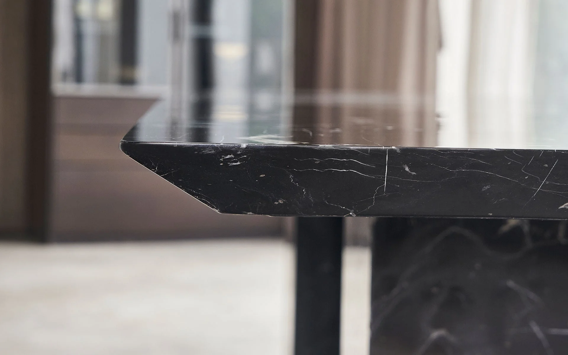 Luna Marble Rectangle Dining Table - Image 3