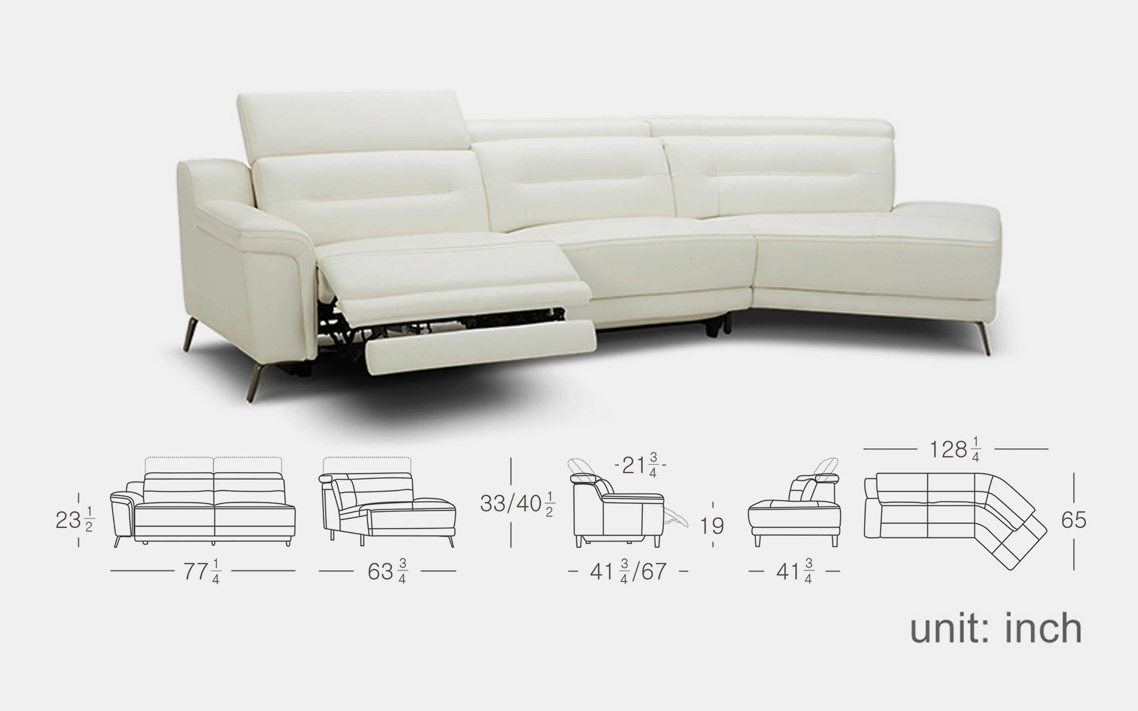 Maestrale Modern Motion Sofa - Image 12