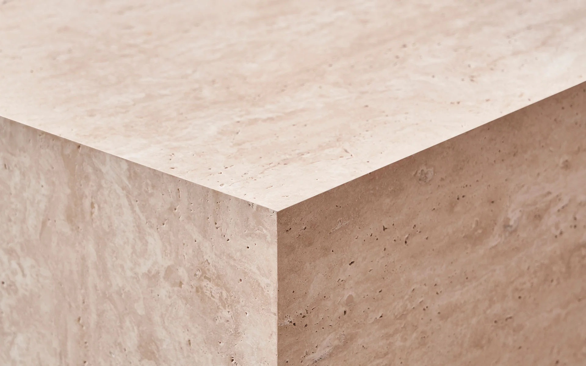 Marbella Travertine Square Coffee Table - Image 3