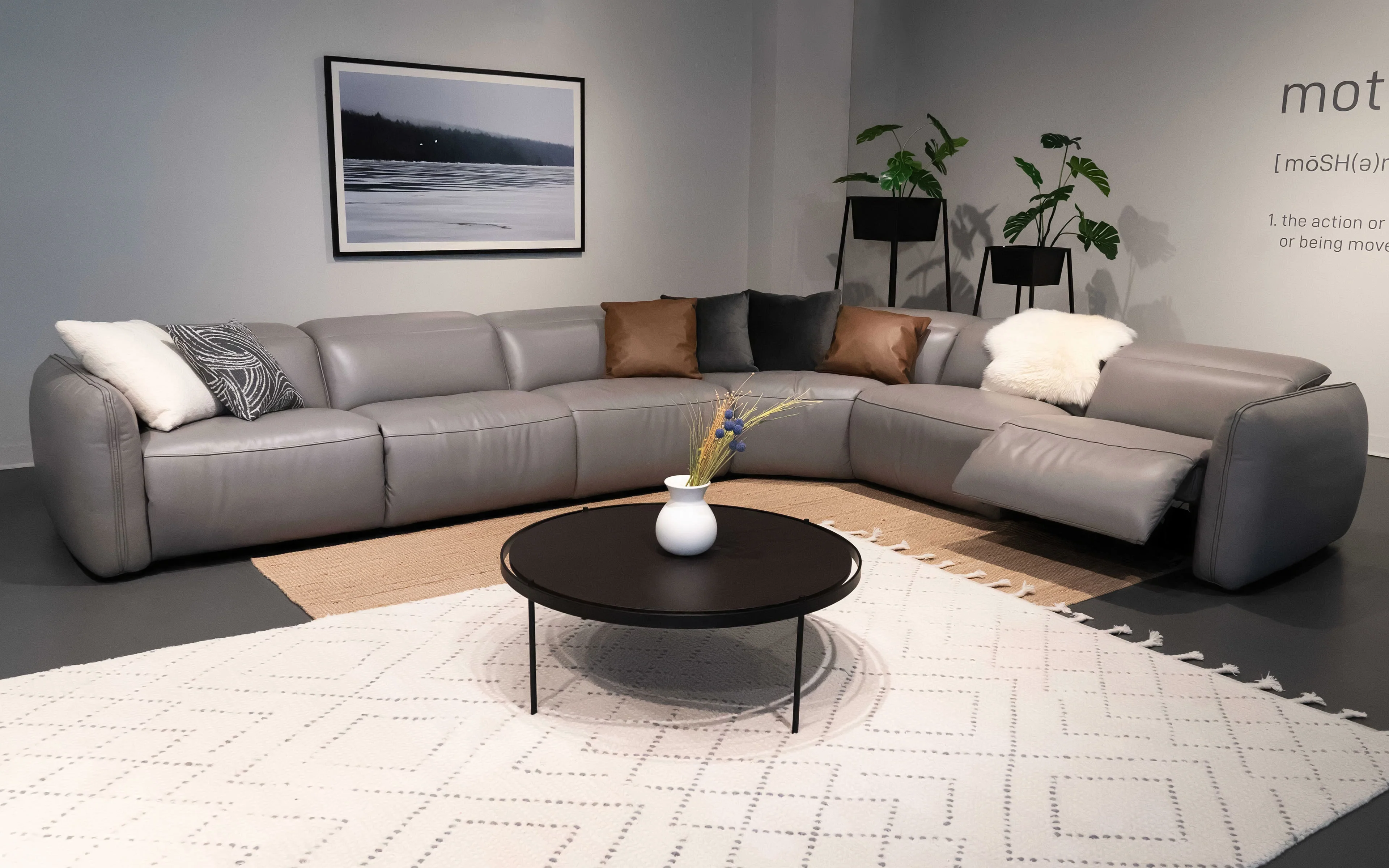 Snowdrop Modern Motion Reclining Sectional Sofa - Image 4