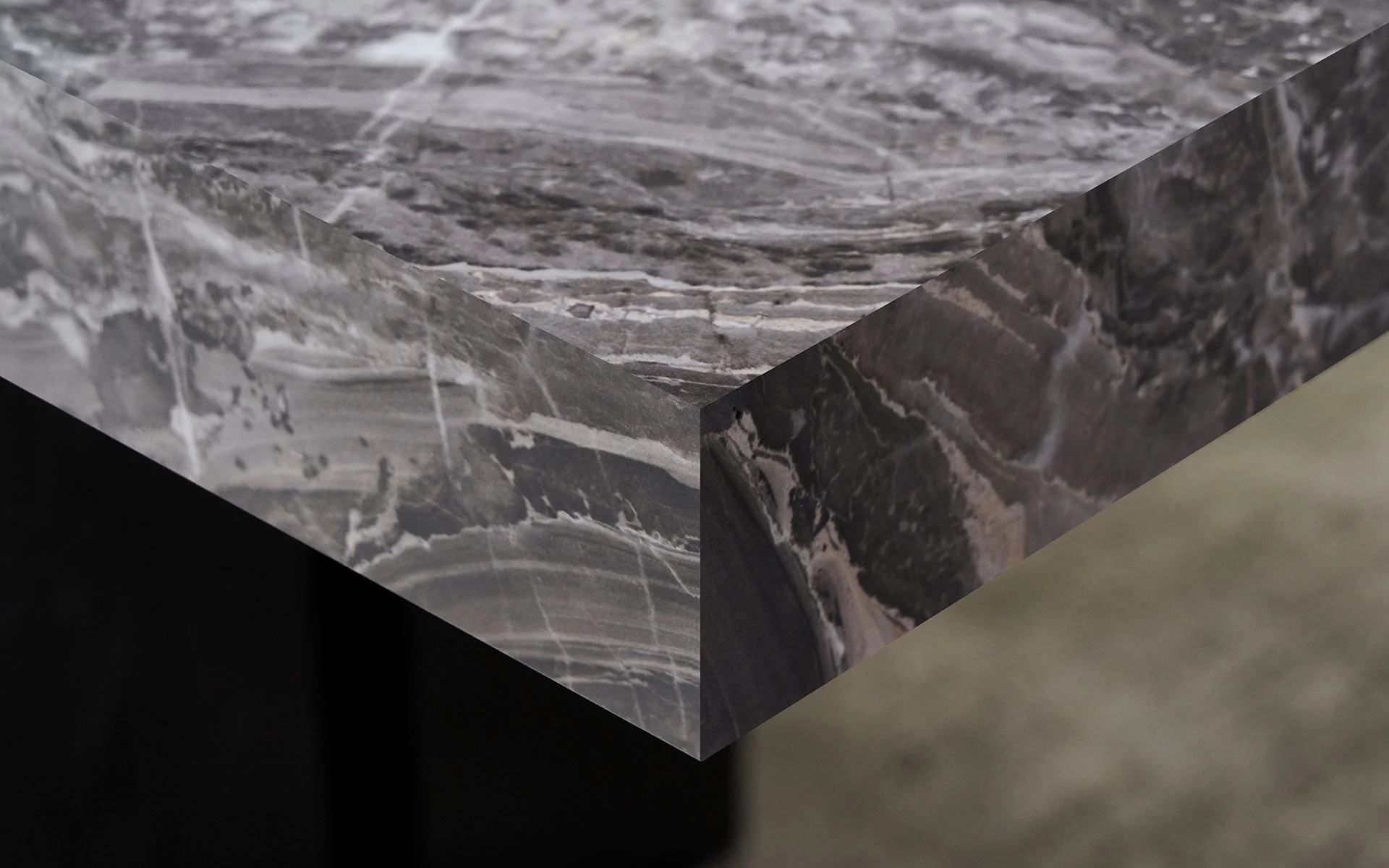 Noir Elegance Rectangle Dining Table - Image 3