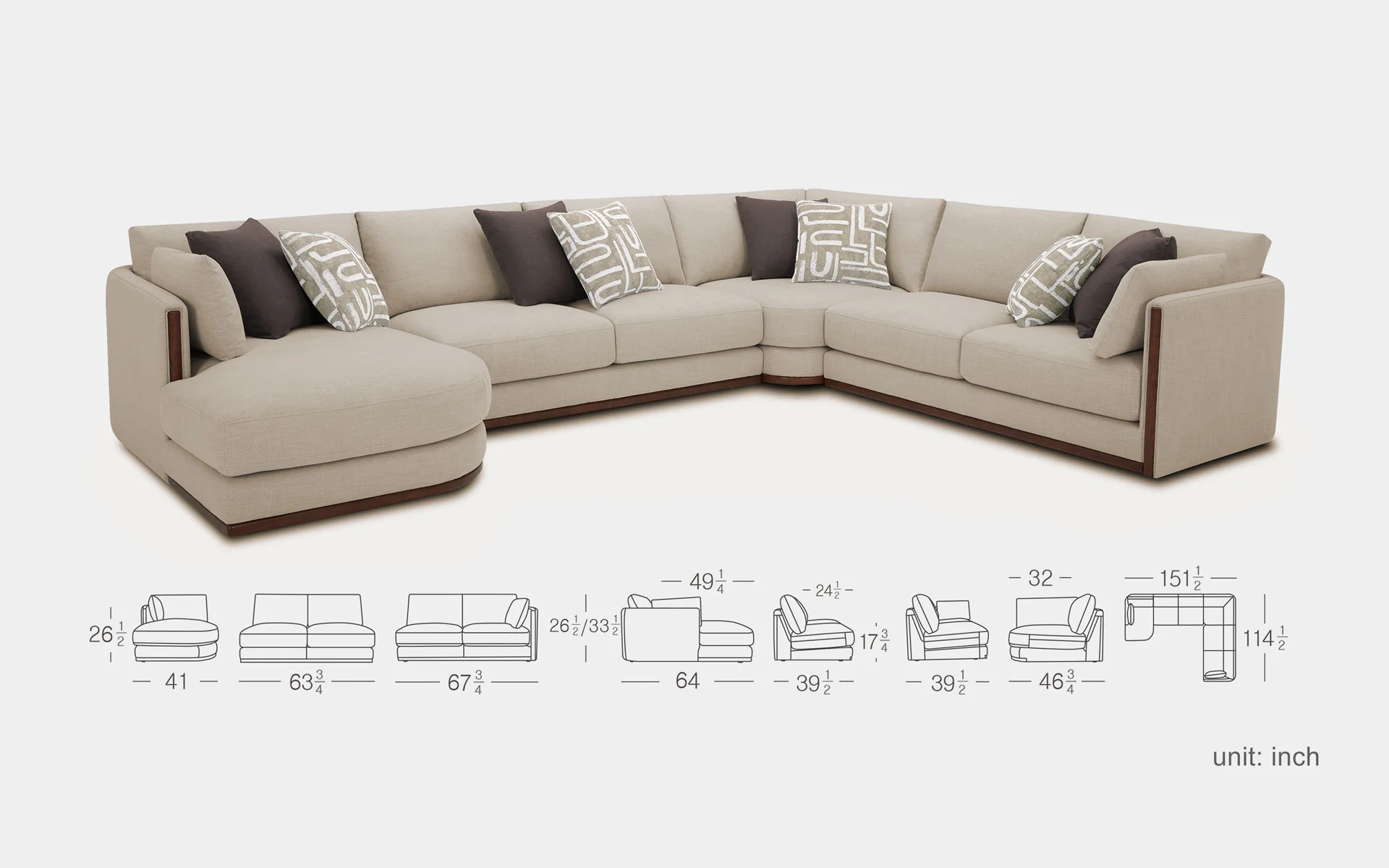Solanus Modern Motion Sectional Sofa - Image 10