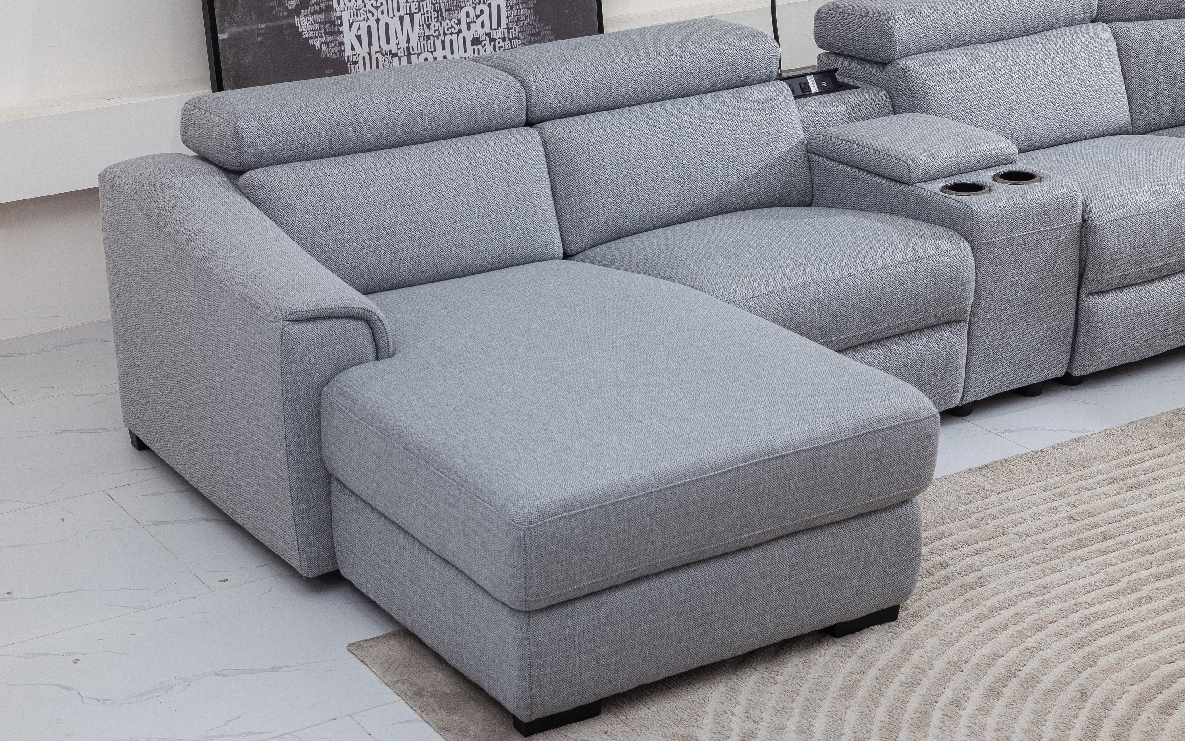 Violetta 6pc Modern Motion Reclining Sectional - Image 10