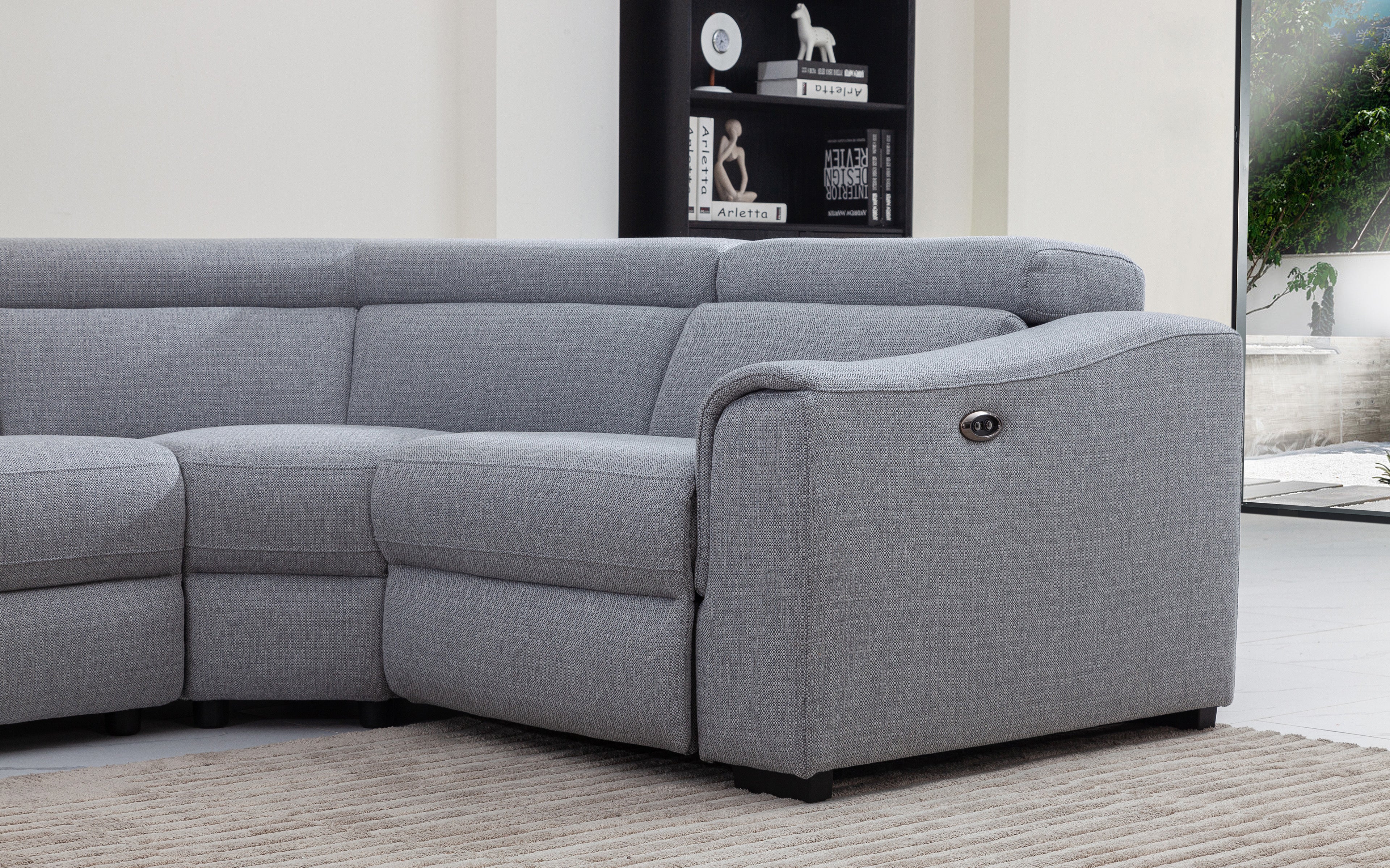 Violetta 6pc Modern Motion Reclining Sectional - Image 11