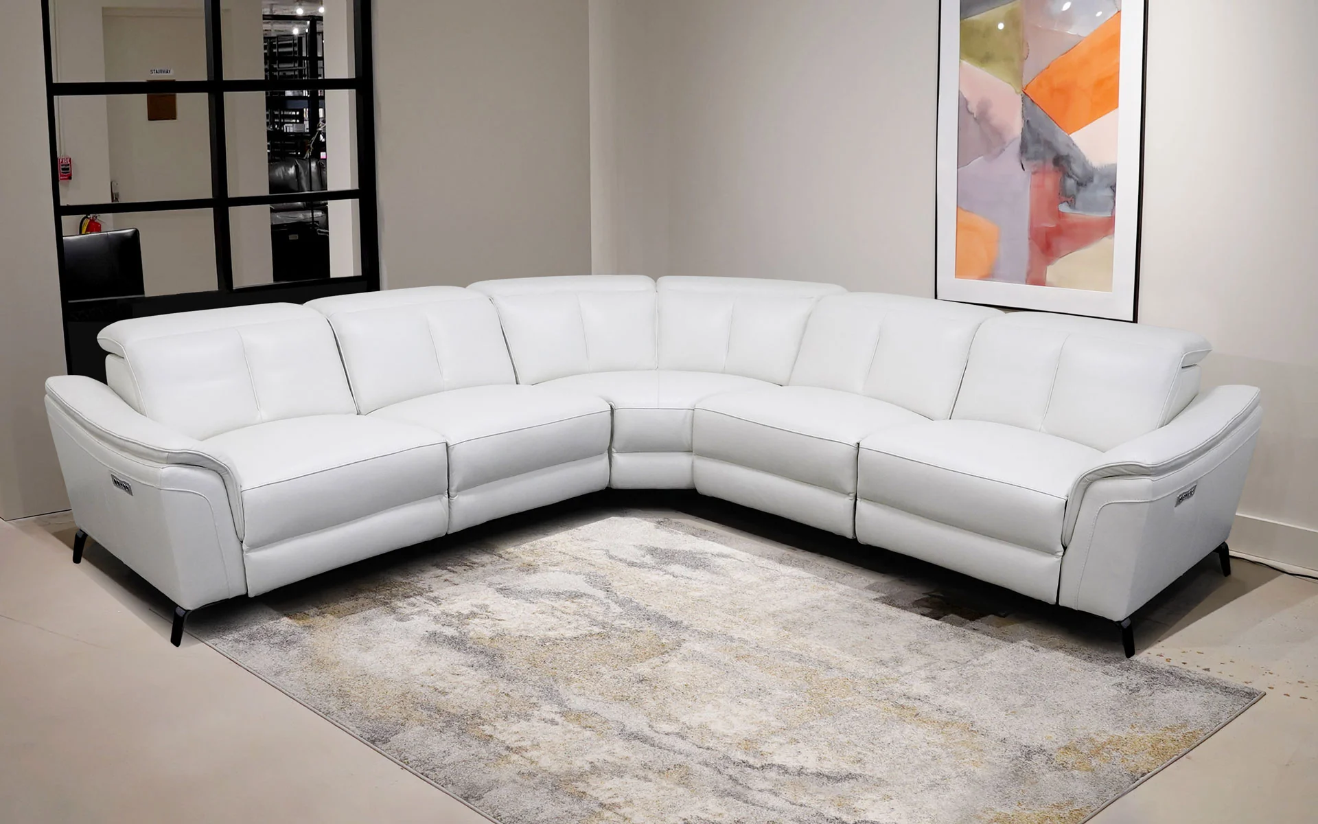 Zafferano Modern Motion Reclining Sectional - Image 17
