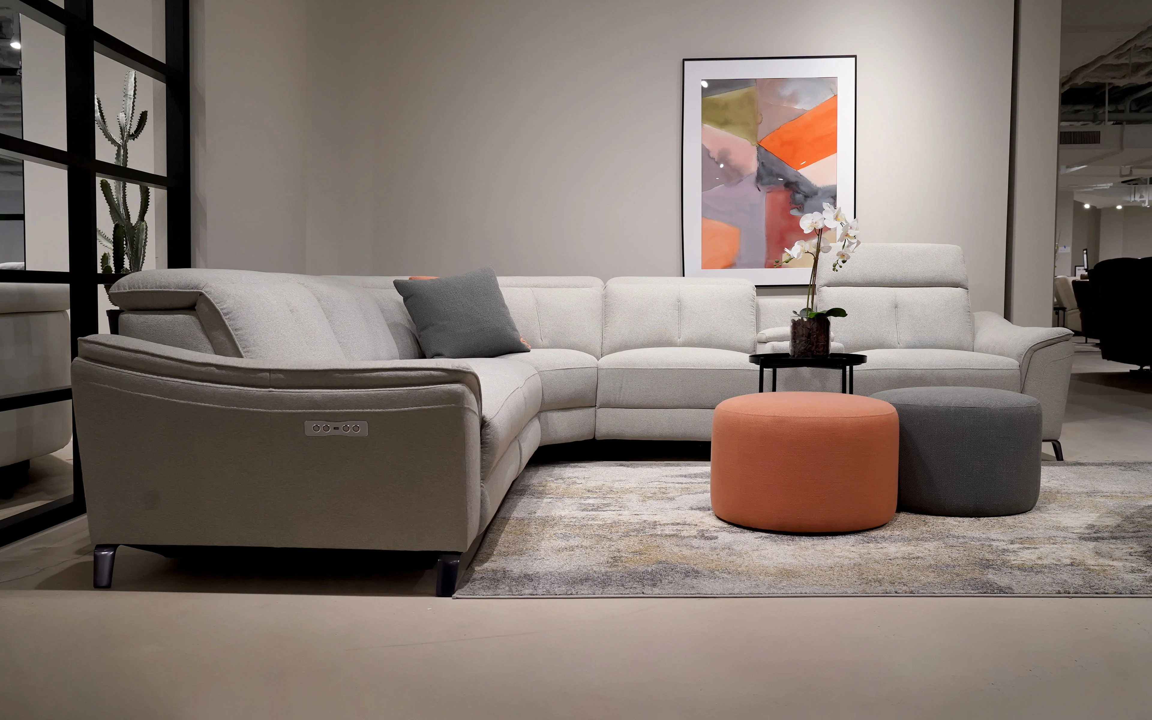 Zafferano Modern Motion Reclining Sectional - Image 4